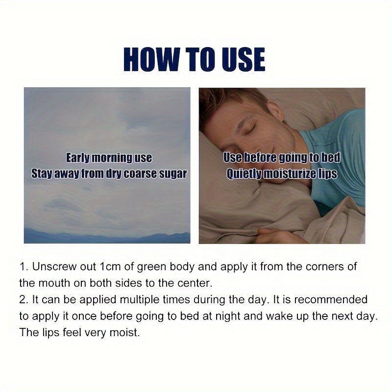 1pc 2.7g Men's Moisturizing Lip Balm, Hydrating Moisturizing Lip Lines, Gentle Moisturizing Natural Glossy Lip Balm, Shea Butter Wax Stick With Plant Squalane