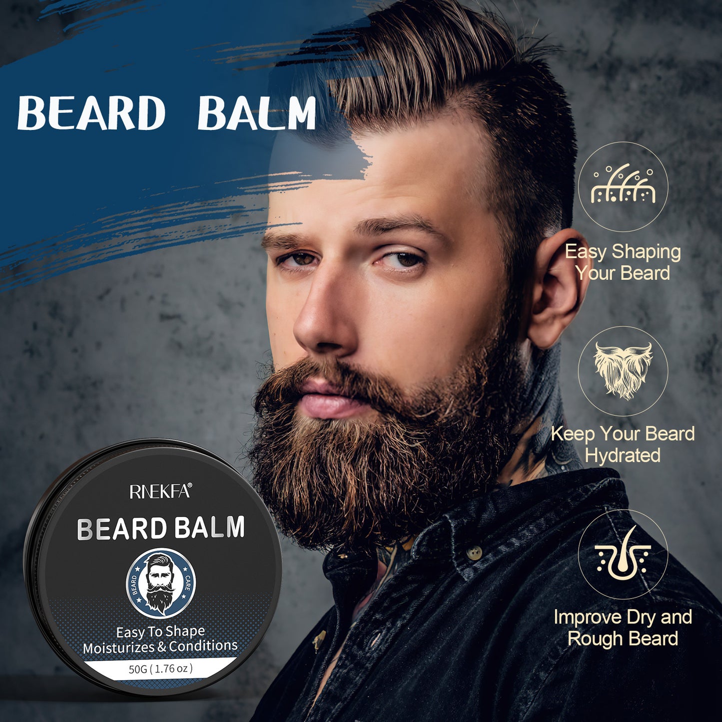 Beard Kit Gifts for Men with Natural Oil Beard Grooming Kit Best Gifts for Men Husband Father Boyfriend Dad Fathers Day Christmas Birthday Valentine Day Beard Oil Beard Balm Beard Wash Shampoo Beard Conditioner Beard Brush Co