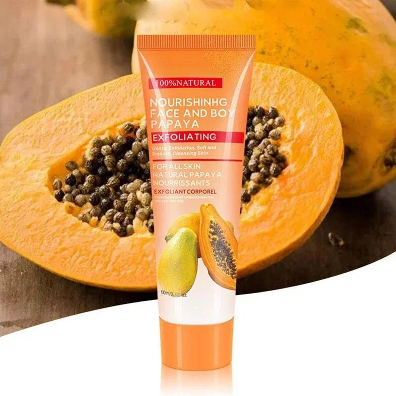 100g Natural Papayas Essence Peeling Cleanser Natural Exfoliating Face Scrub Gel Cream