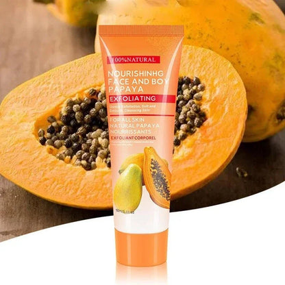 100g Natural Papayas Essence Peeling Cleanser Natural Exfoliating Face Scrub Gel Cream