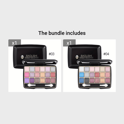 18 Shades Matte Eyeshadow Palette, Pearly Glitter Finish Earth Color Tone, Long Lasting Natural Blendable Colorful Eyeshadow Cosmetics, Gifts For Women Contain Plant Squalene