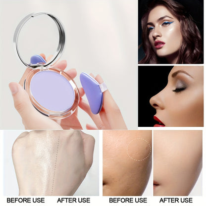 Long-Lasting, Soft Matte Finish Candy Bell Face Powder Compact - Waterproof, Oil Control, Lightweight, Buildable Coverage, Flawless Base, Natural Look, Compact Design