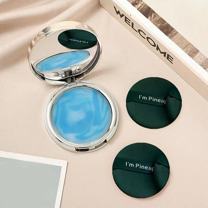 Long-Lasting, Soft Matte Finish Candy Bell Face Powder Compact - Waterproof, Oil Control, Lightweight, Buildable Coverage, Flawless Base, Natural Look, Compact Design