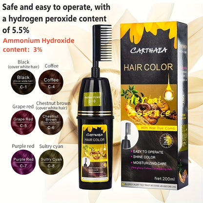 Natural Luxe Hair Colorant - Vibrant, Long-Lasting Hair Dye for Women and Men - Enhance, Nourish, and Protect Your Hair with This Easy-to-Use, Chemical-Free, Cruelty-Free, and Gentle Hair Coloring Product