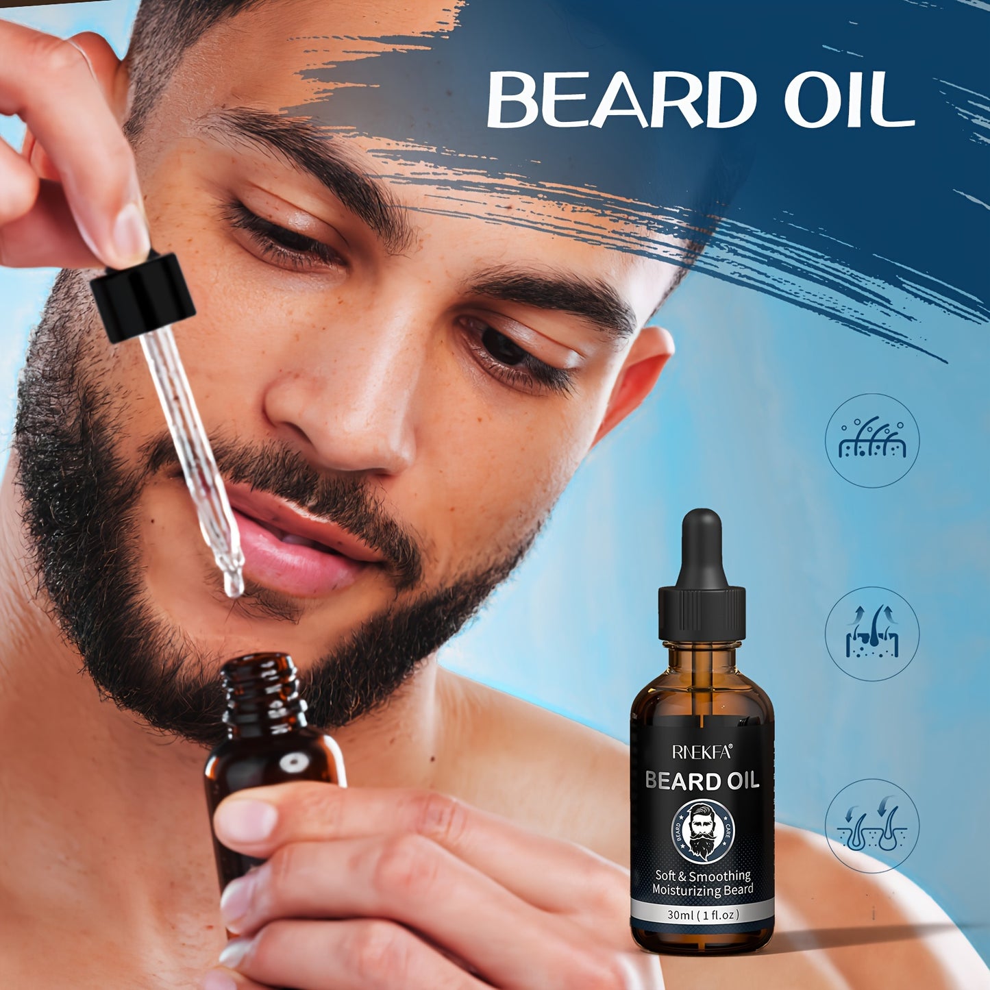 Beard Kit Gifts for Men with Natural Oil Beard Grooming Kit Best Gifts for Men Husband Father Boyfriend Dad Fathers Day Christmas Birthday Valentine Day Beard Oil Beard Balm Beard Wash Shampoo Beard Conditioner Beard Brush Co