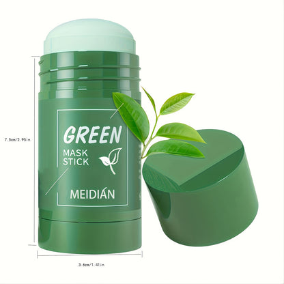 [Natural Green Tea Mask] 2-Pack/4-Pack Green Tea Mask Stick - Hypoallergenic, Natural, Unisex Adult Facial Moisturizer - Oil Control, Skin Firming, Suitable for All Skin Types, Clean Effect, Pure Green Tea Ingredients, Ideal